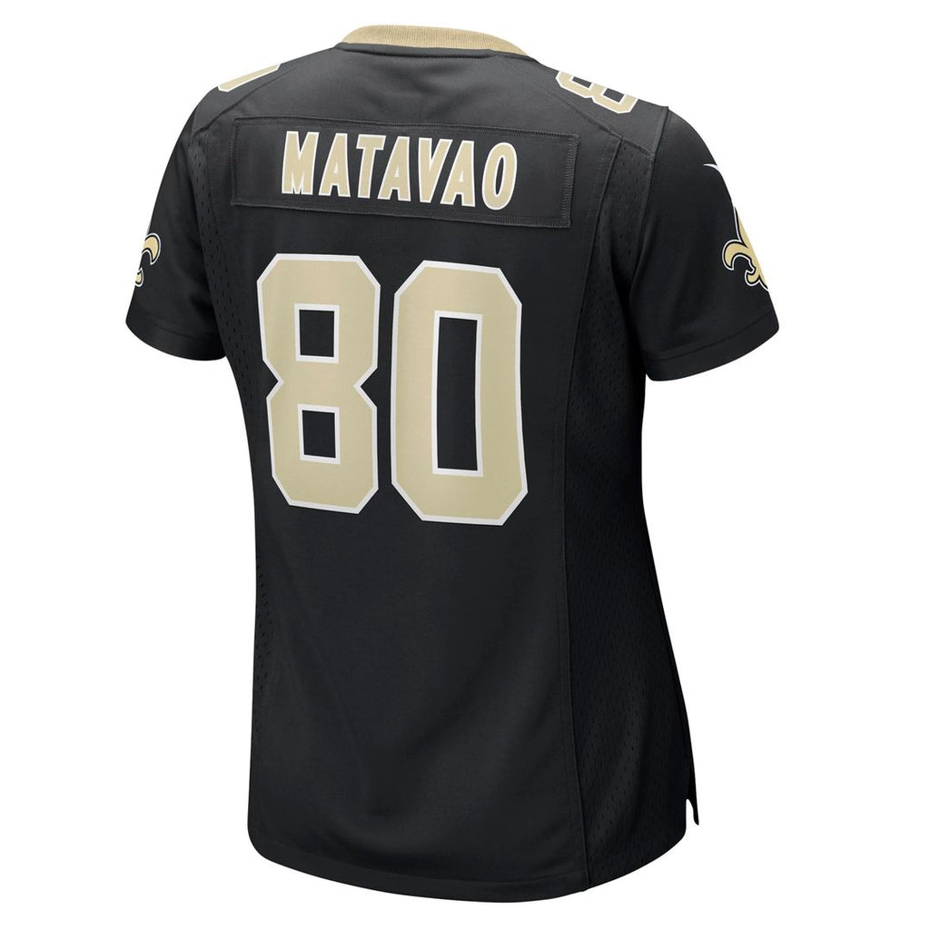 Moliki Matavao New Orleans Saints Women's Team Jersey - Black