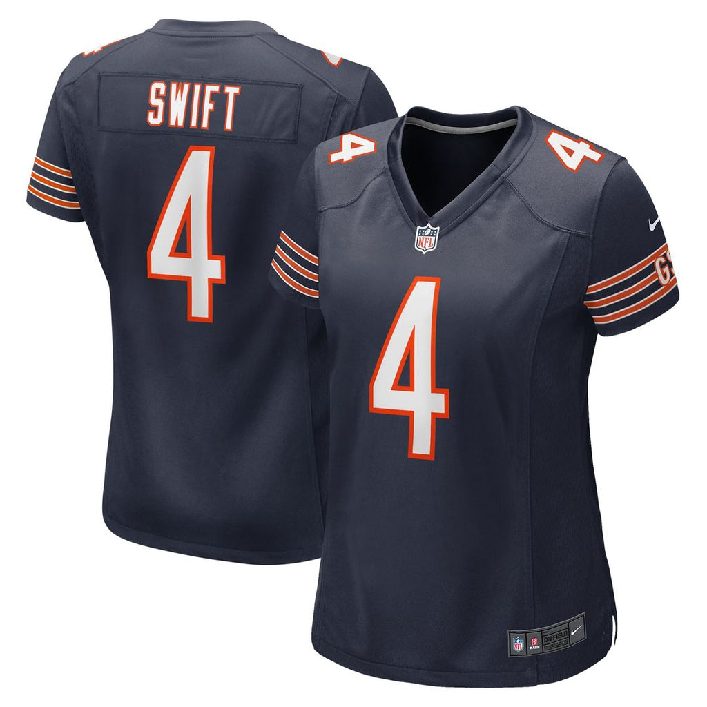 D'Andre Swift Chicago Bears Women's Jersey - Navy