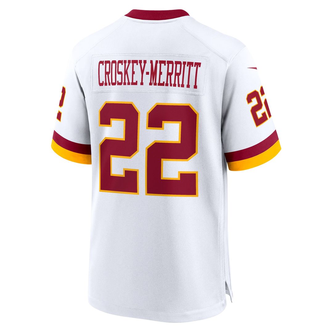 Jacory Croskey-Merritt Washington Commanders Game Championship Era Jersey - White