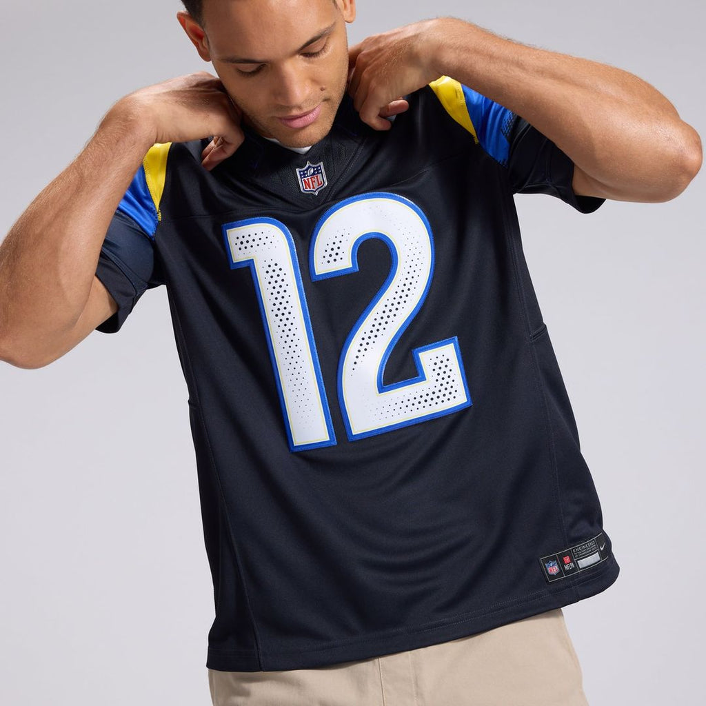 Puka Nacua Los Angeles Rams Rivalries Collection Stitched Jersey - Dark Blue