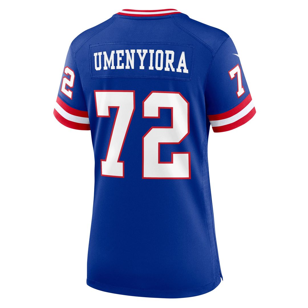 Osi Umenyiora New York Giants Women's Classic Retired Player Jersey - Royal