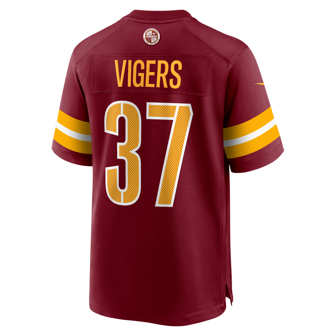 Car'lin Vigers Washington Commanders Team Jersey - Burgundy