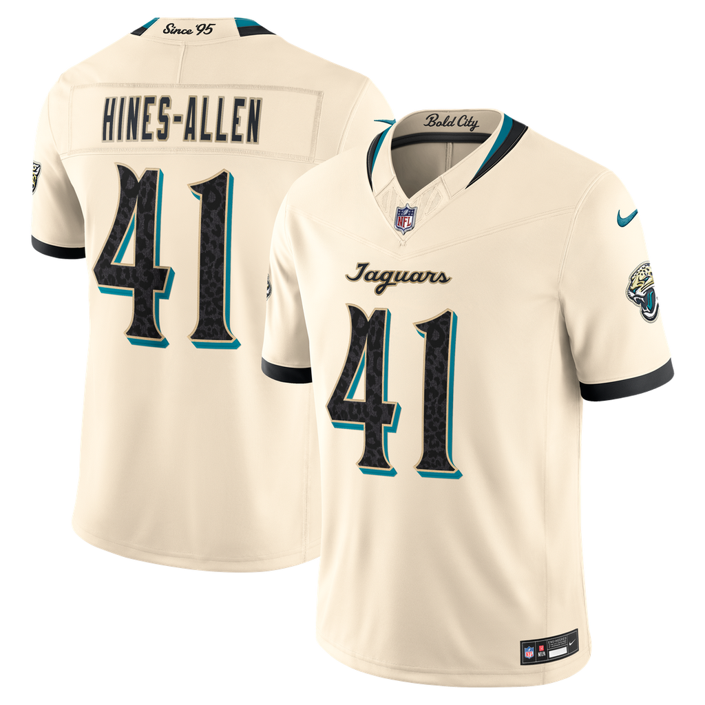 Josh Hines-Allen Jacksonville Jaguars 2026 Rivalries Collection Stitched Jersey - Natural