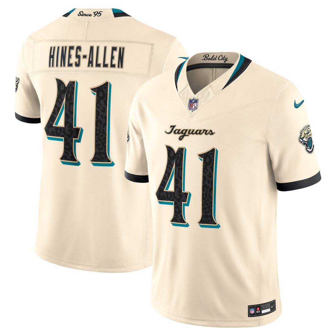 Josh Hines-Allen Jacksonville Jaguars 2026 Rivalries Collection Stitched Jersey - Natural