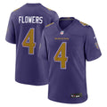 Zay Flowers Baltimore Ravens Alternate Jersey - Purple