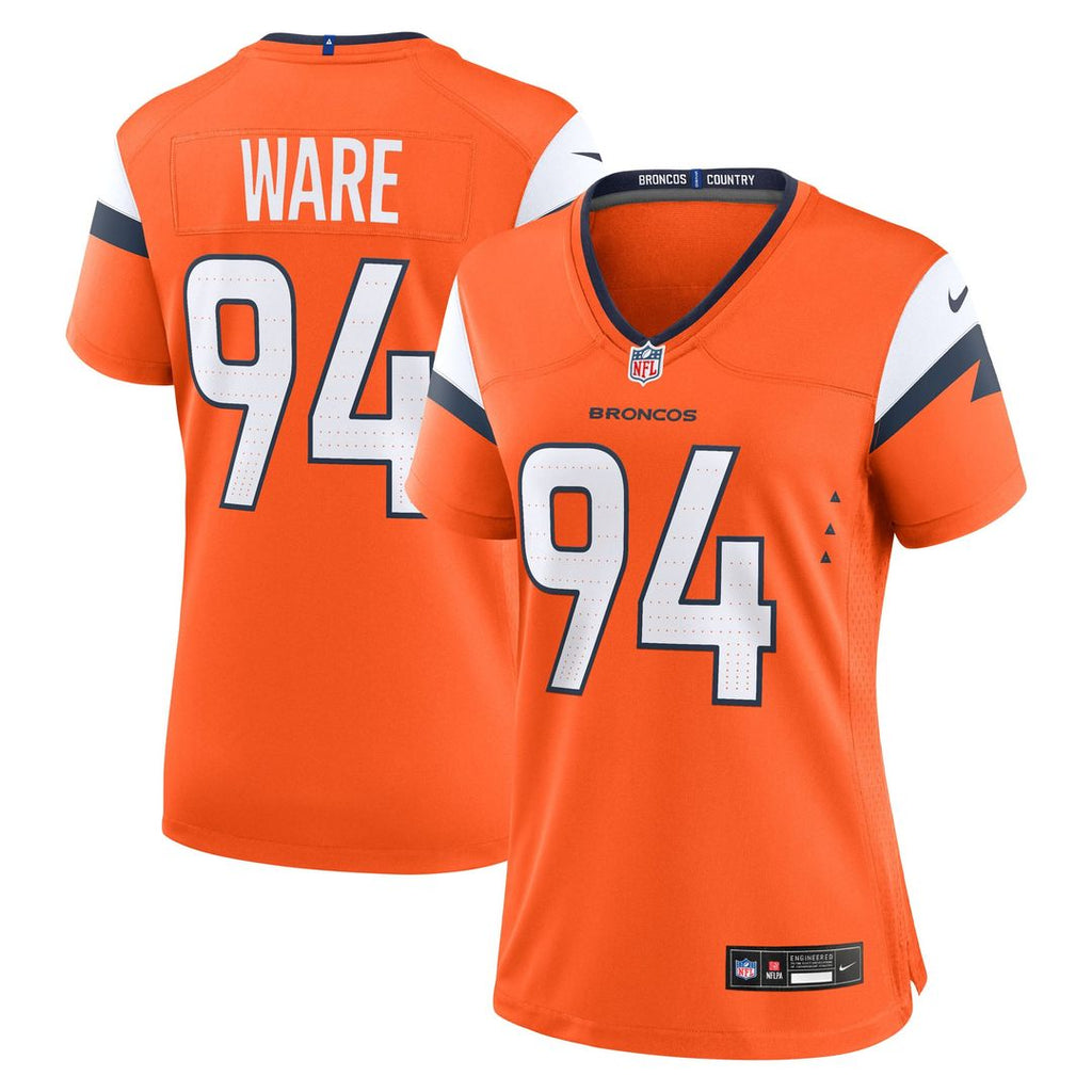 DeMarcus Ware Denver Broncos Women's Team Retired Jersey - Orange