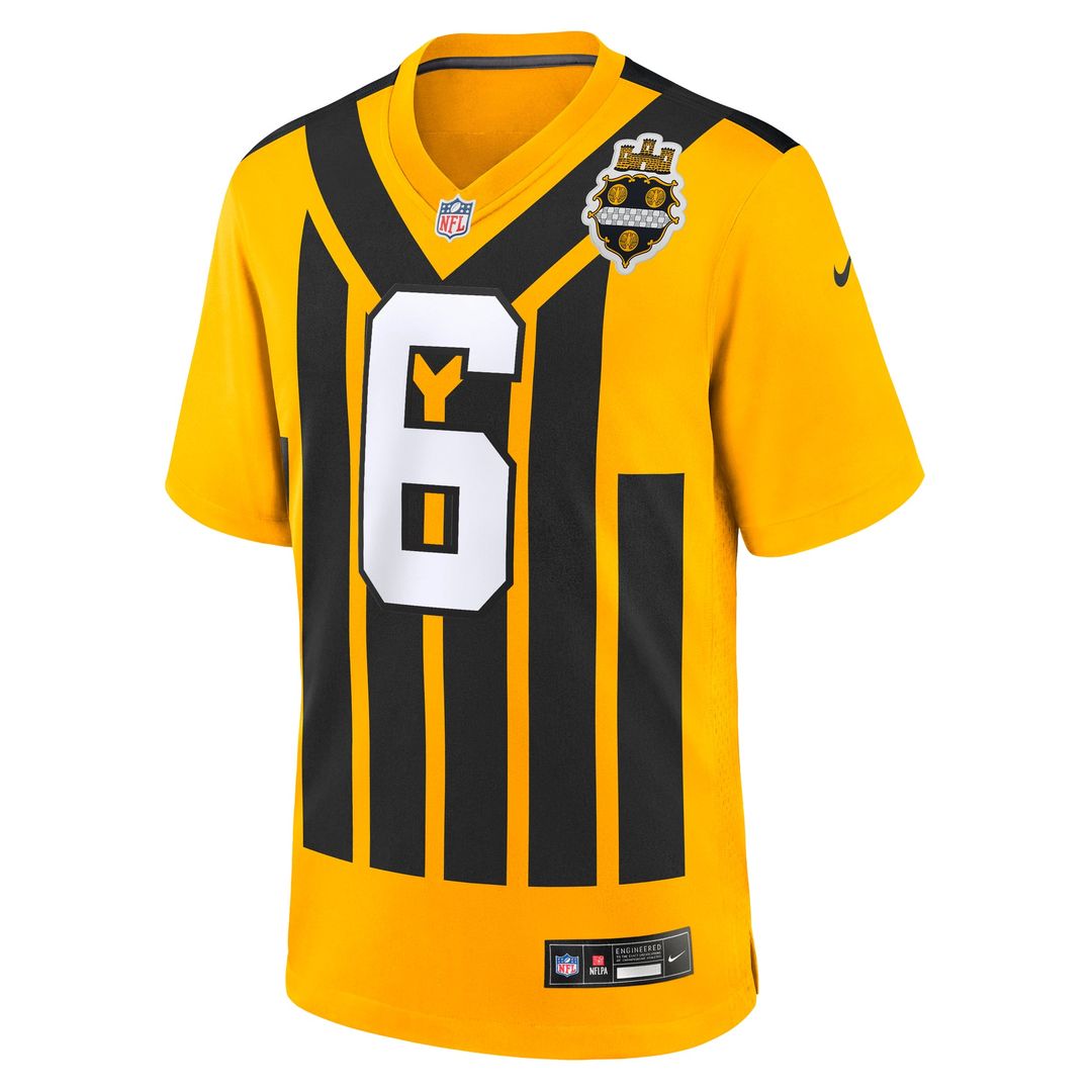 Patrick Queen Pittsburgh Steelers Alternate 1933 Throwback Jersey - Gold