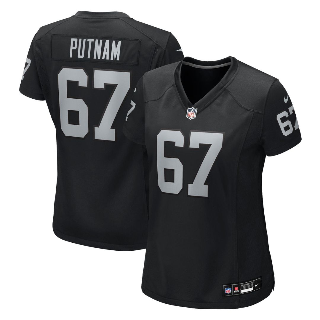 Will Putnam Las Vegas Raiders Women's Team Jersey - Black