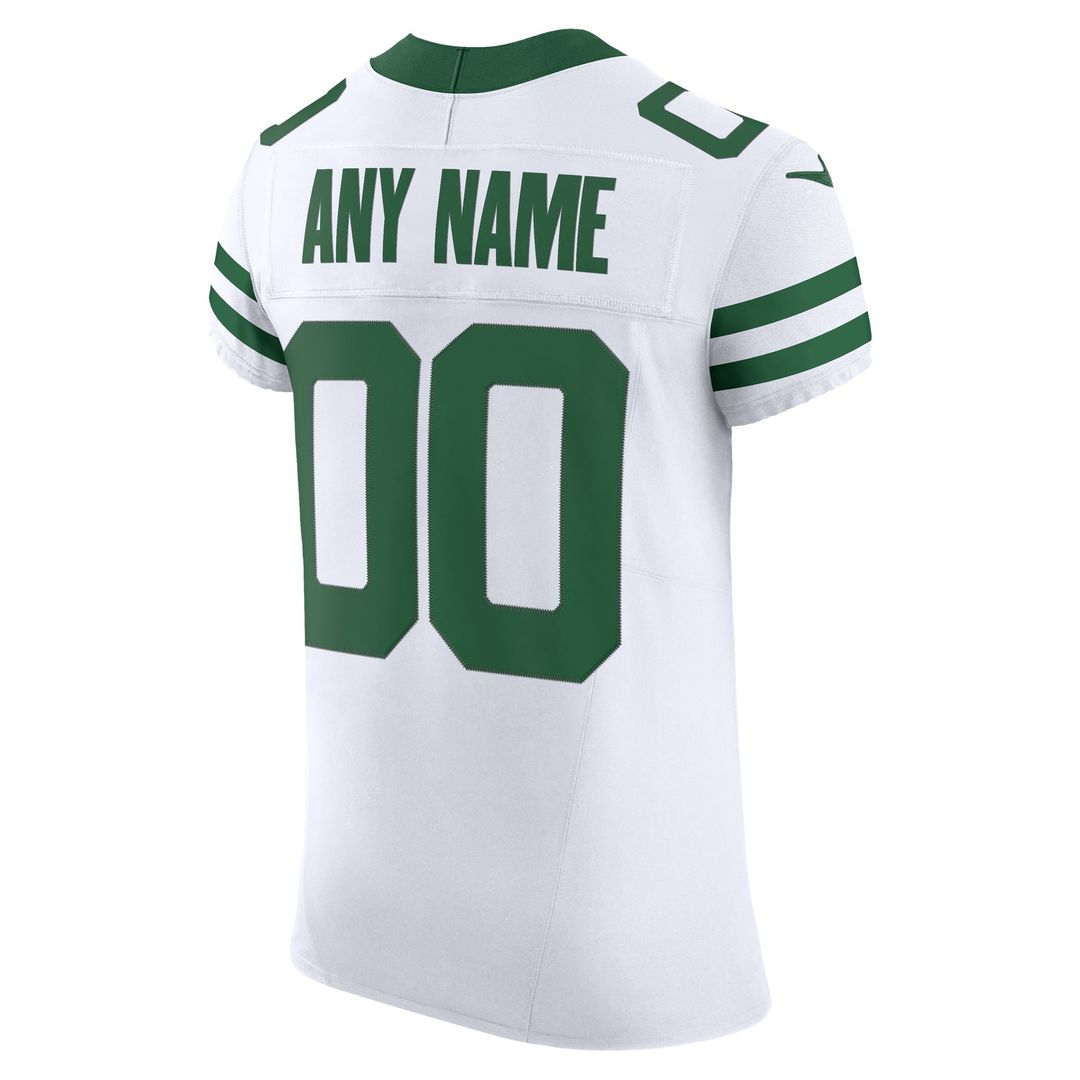 New York Jets Elite Custom Jersey - White