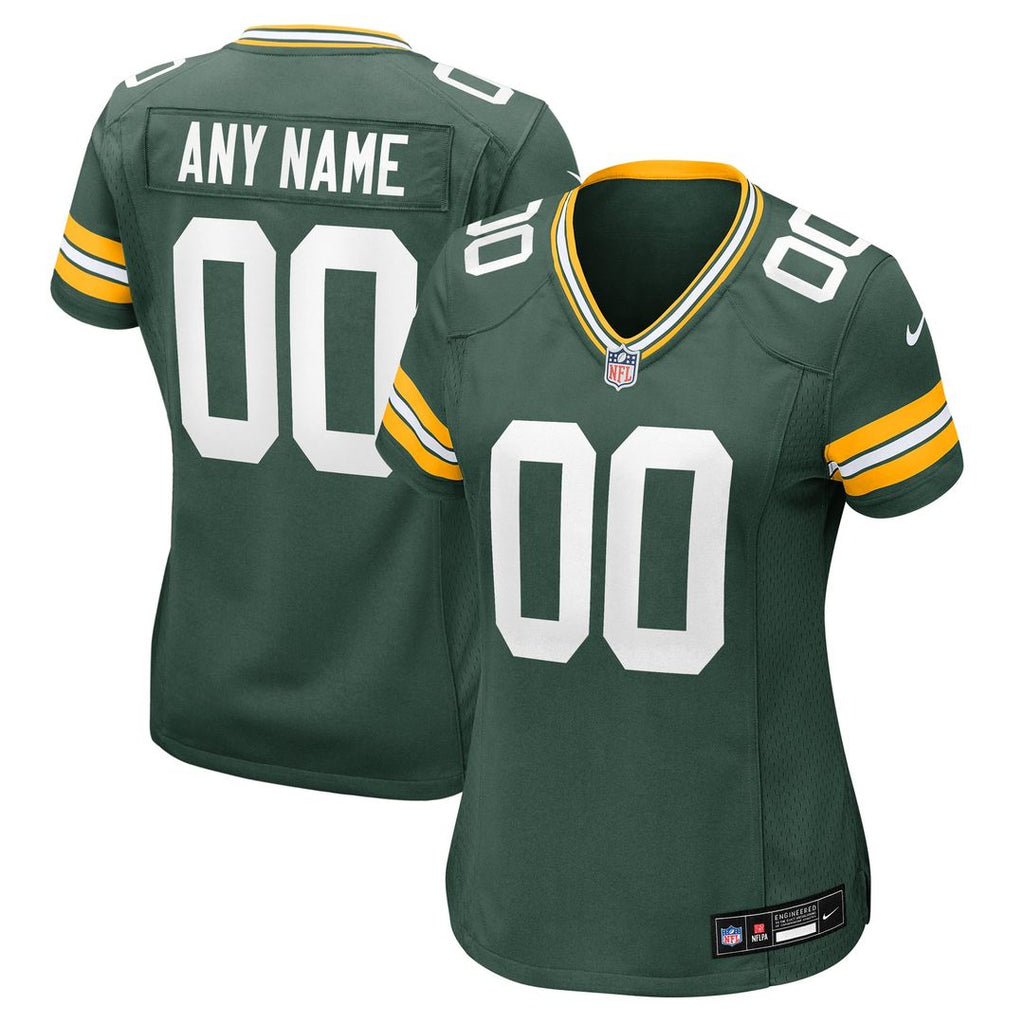 Green Bay Packers Women's Custom Jersey - Green