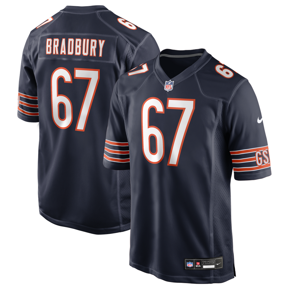 Garrett Bradbury Chicago Bears Team Jersey - Navy