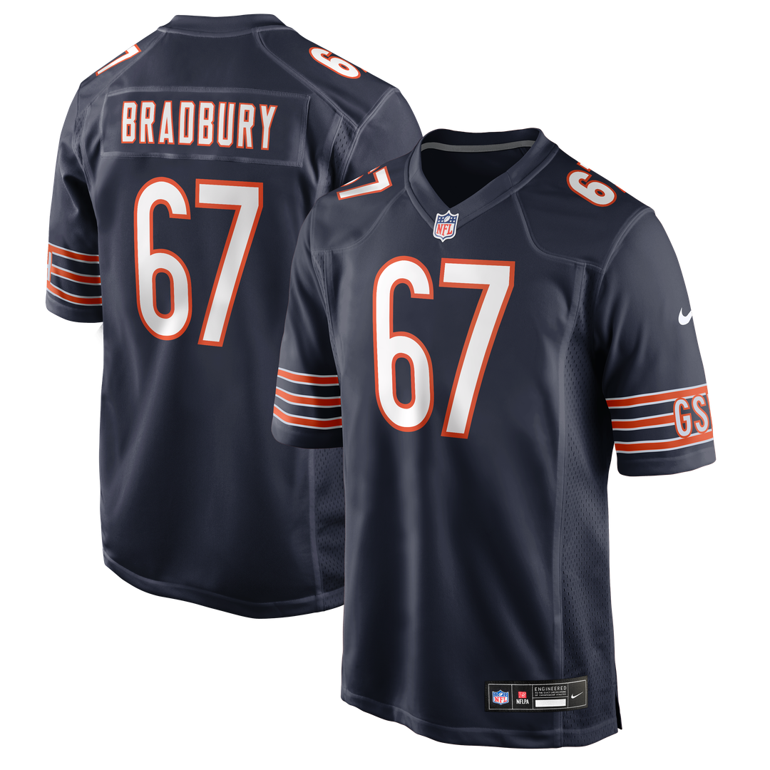 Garrett Bradbury Chicago Bears Team Jersey - Navy