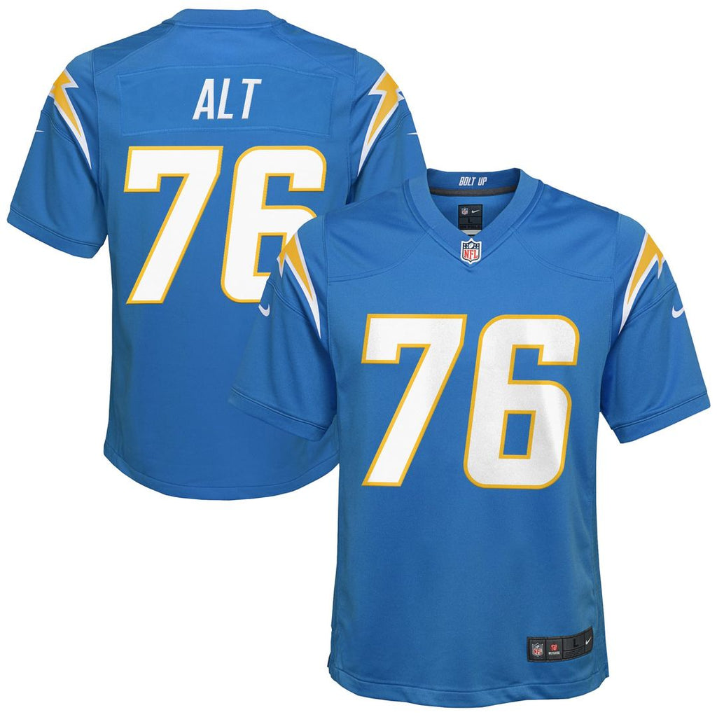 Joe Alt Los Angeles Chargers Youth Jersey - Powder Blue