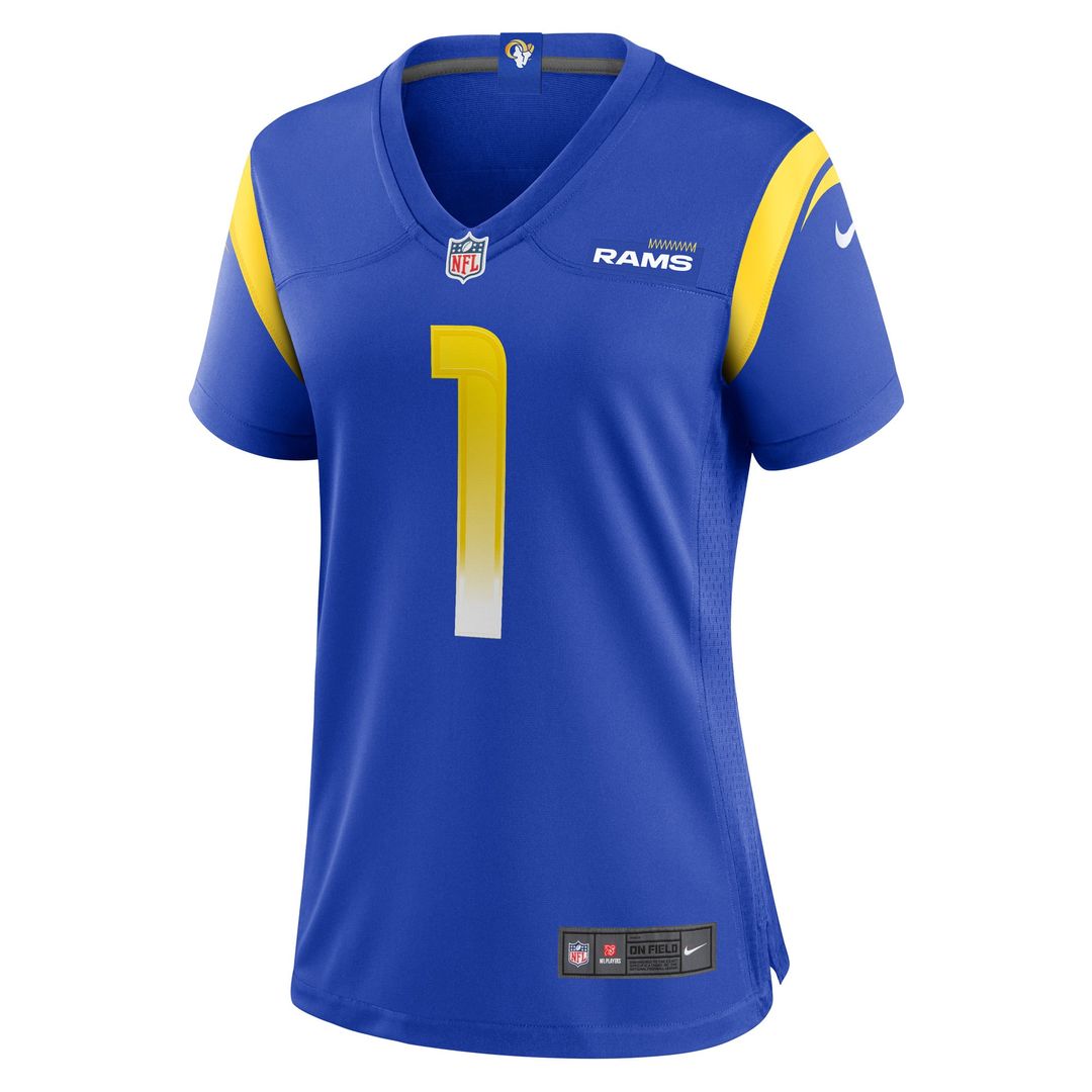 Number 1 Bride Los Angeles Rams Women's Jersey - Royal