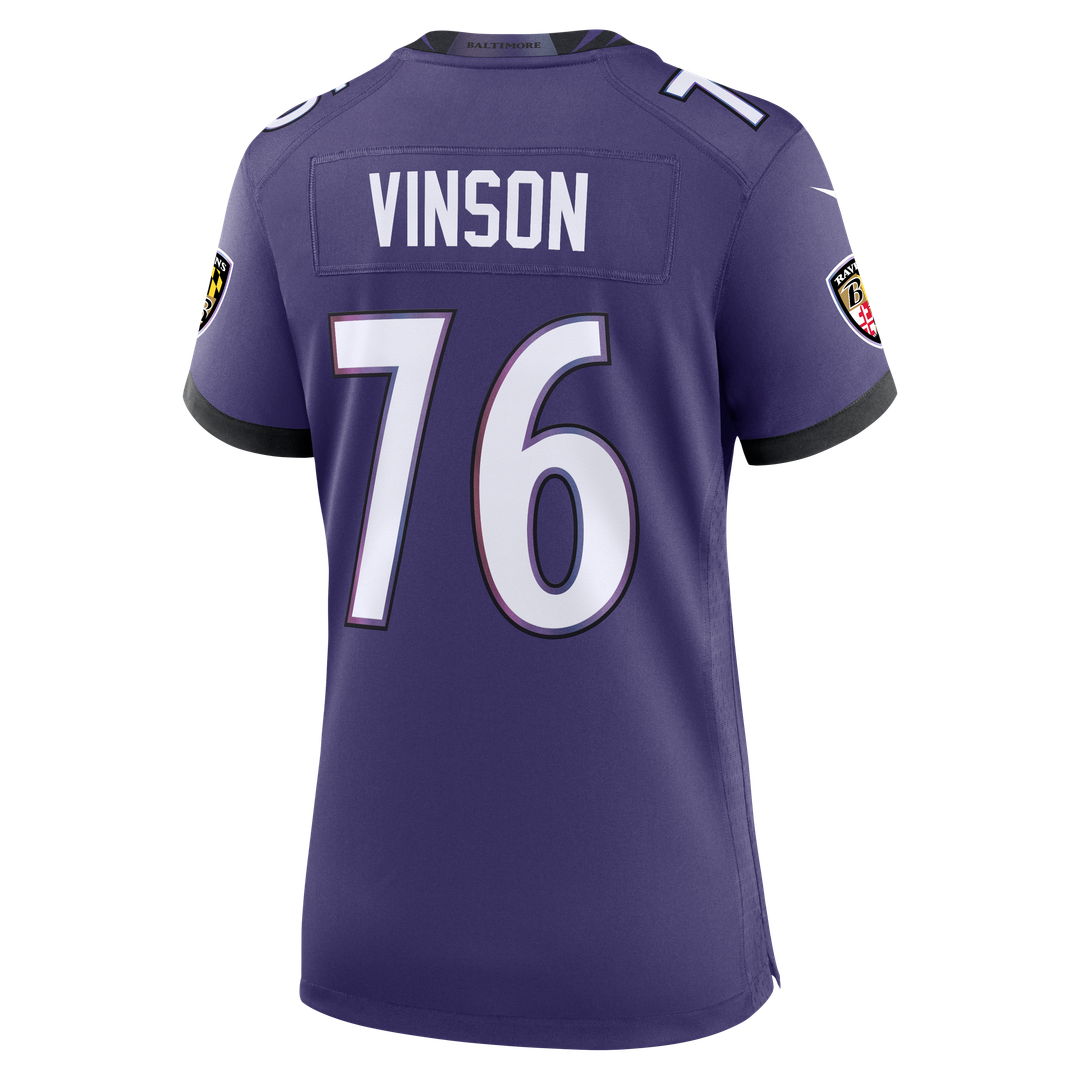 Carson Vinson Baltimore Ravens Women's Team Jersey - Purple