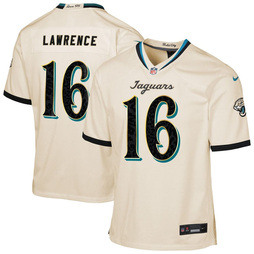 Trevor Lawrence Jacksonville Jaguars Youth 2026 Rivalries Collection Jersey - Natural