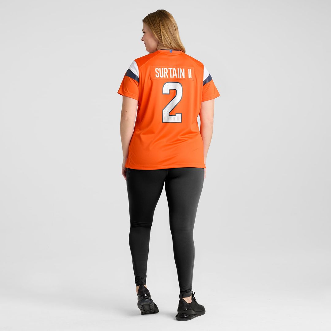 Patrick Surtain II Denver Broncos Women's Team Jersey - Orange