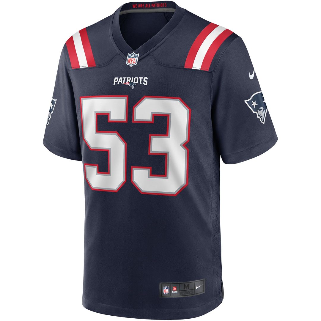 Chris Slade New England Patriots Game Retired Player Jersey - Navy
