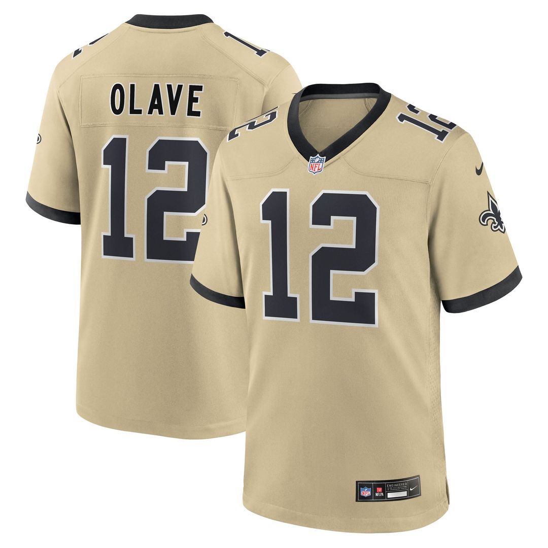Chris Olave New Orleans Saints Youth Gameday Golds Alternate Jersey - Gold