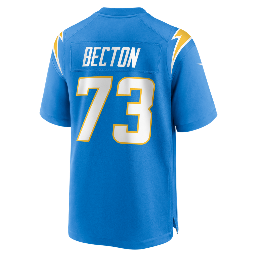 Mekhi Becton Los Angeles Chargers Team Jersey - Powder Blue