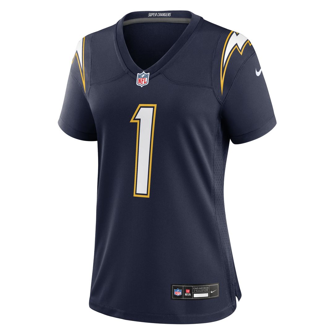 Quentin Johnston Los Angeles Chargers Women's Alternate Super Chargers Jersey - Navy