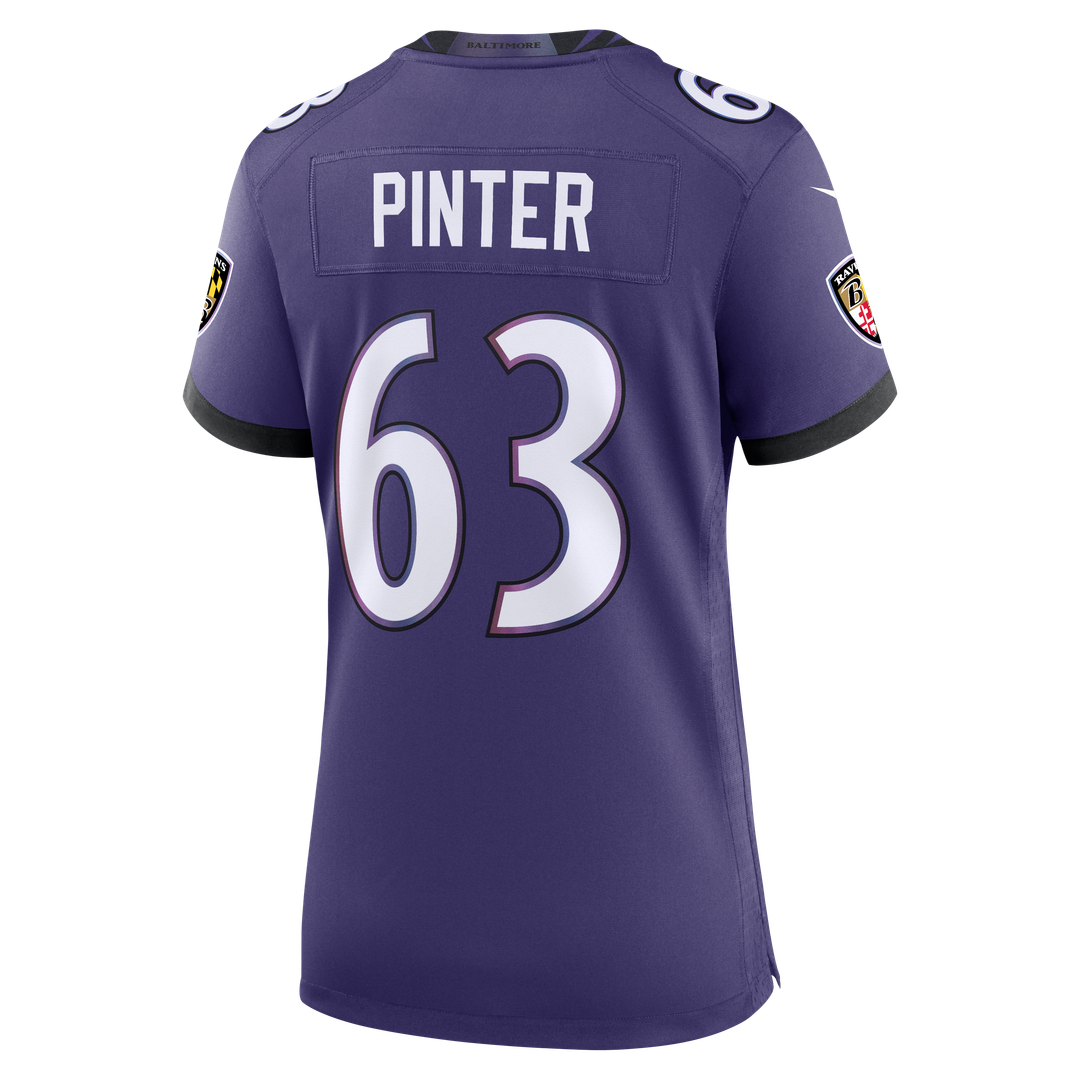 Danny Pinter Baltimore Ravens Women's Team Jersey - Purple