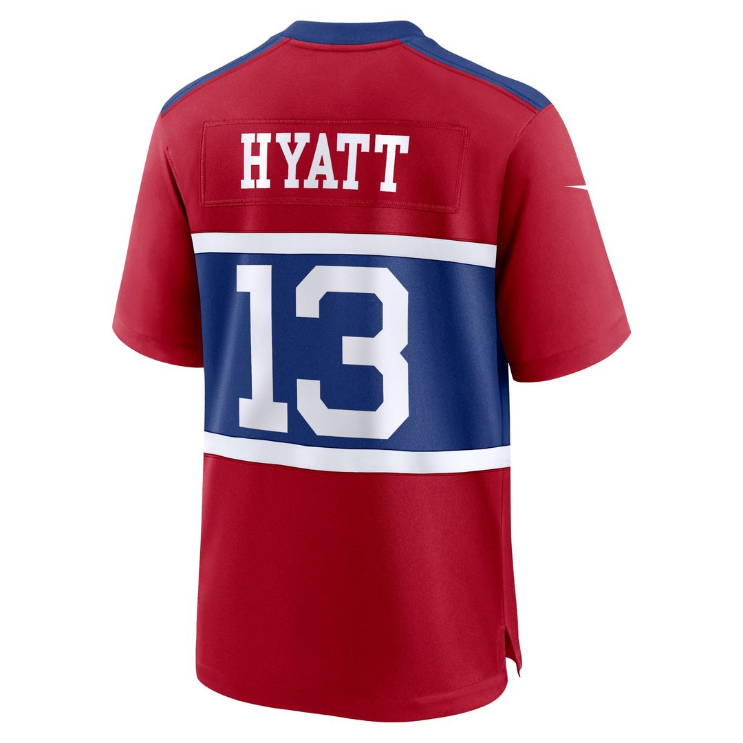 Jalin Hyatt New York Giants Alternate Player Jersey - Century Red