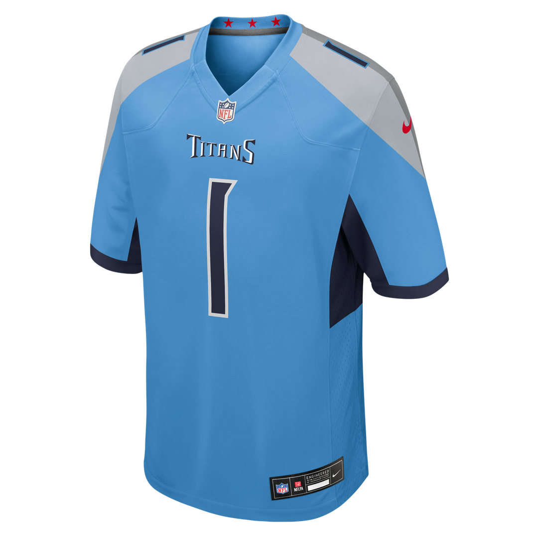 Cameron Ward Tennessee Titans Team Jersey - Light Blue