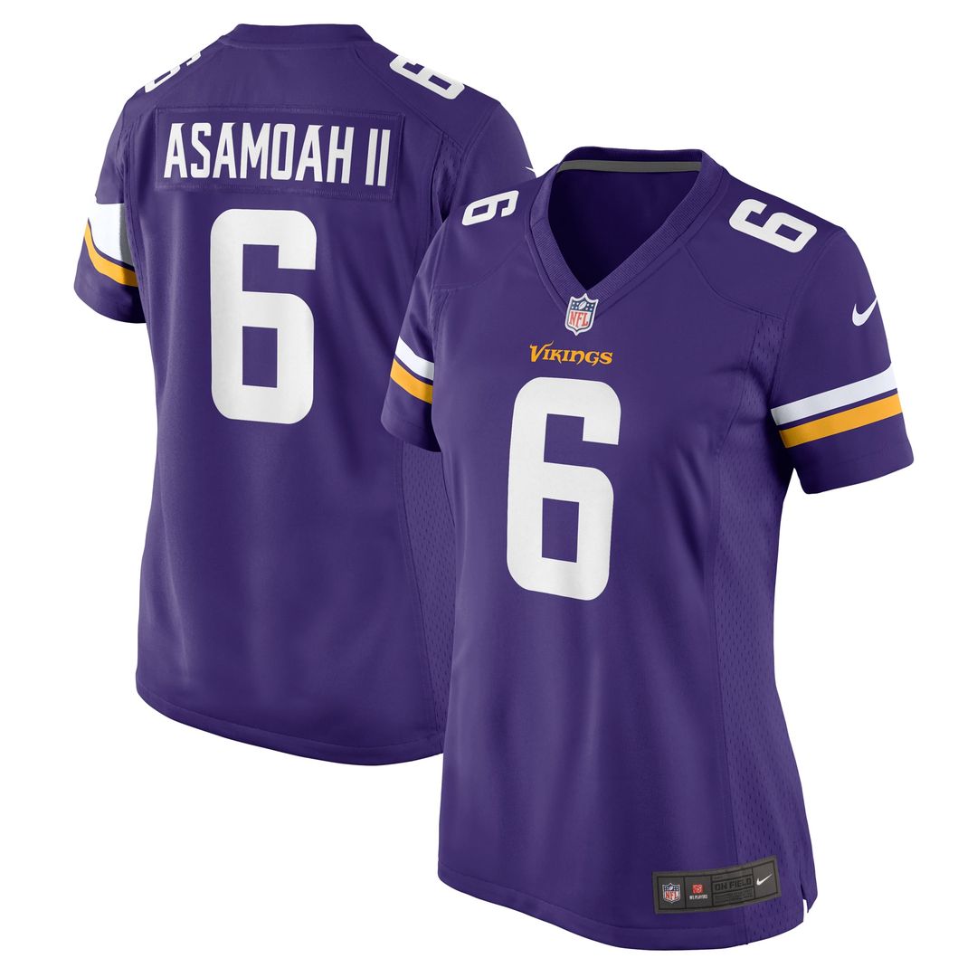 Brian Asamoah II Minnesota Vikings Women's Jersey - Purple