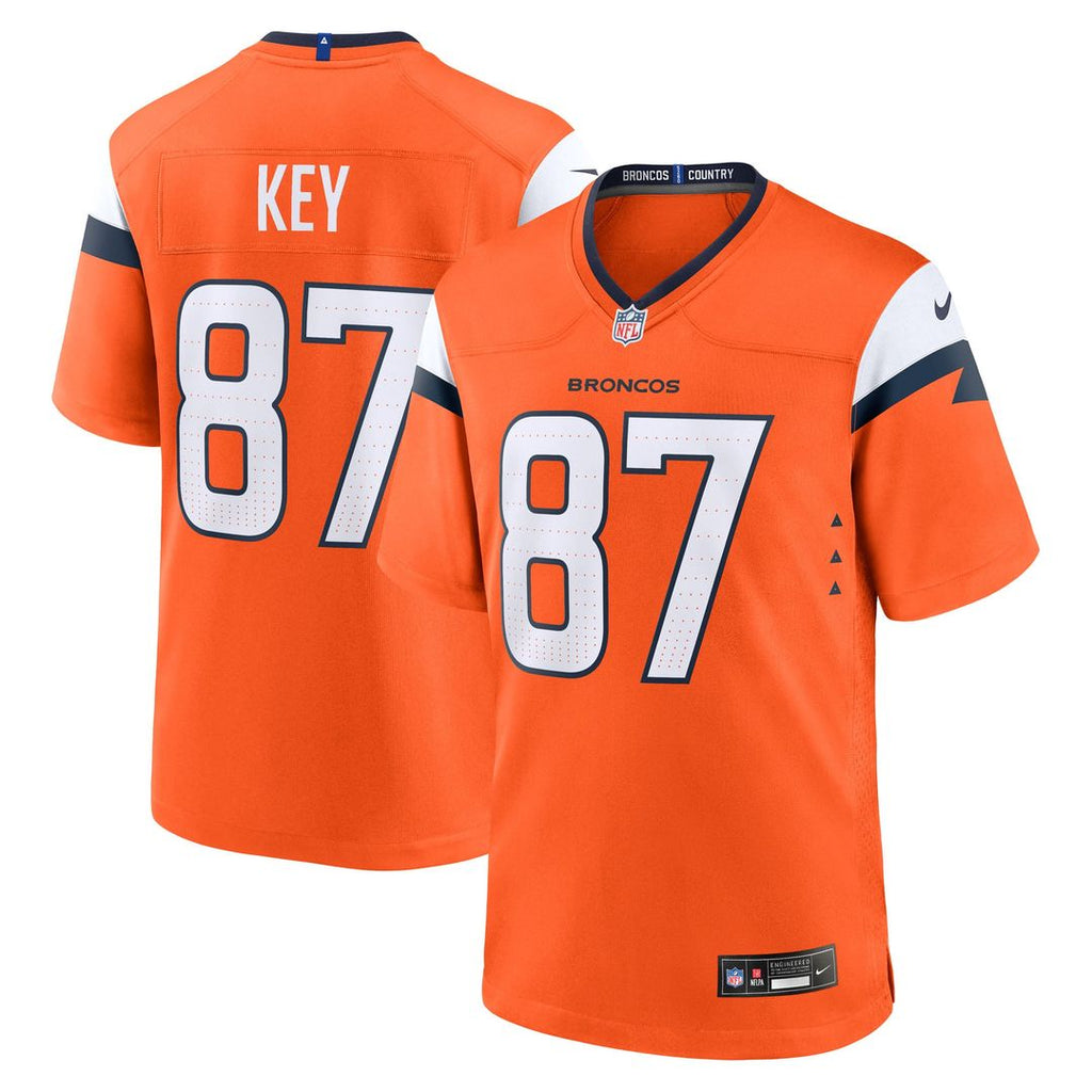 Dane Key Denver Broncos Team Jersey - Orange