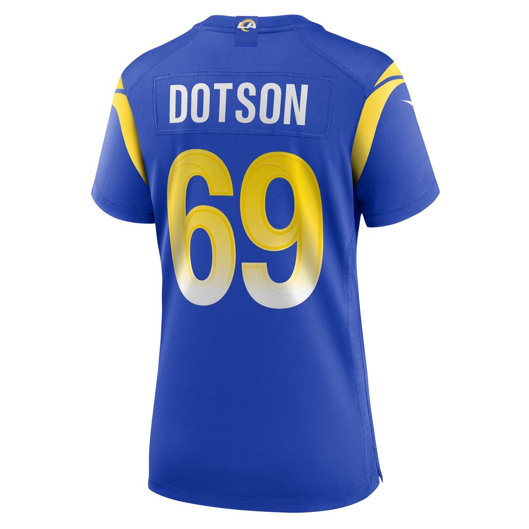 Kevin Dotson Los Angeles Rams Women's Jersey - Royal