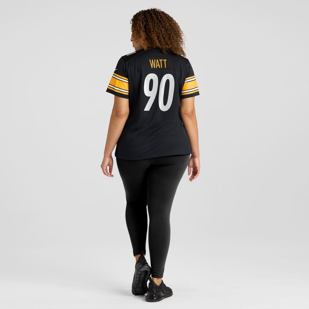 T.J. Watt Pittsburgh Steelers Women's Team Jersey - Black