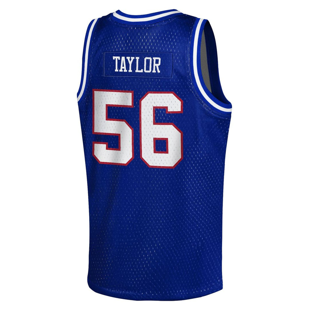 Lawrence Taylor New York Giants Youth Retired Player Basketball Fashion Jersey - Royal