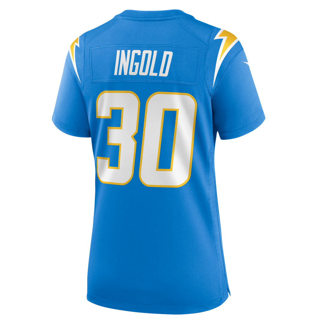 Alec Ingold Los Angeles Chargers Women's Team Jersey - Powder Blue