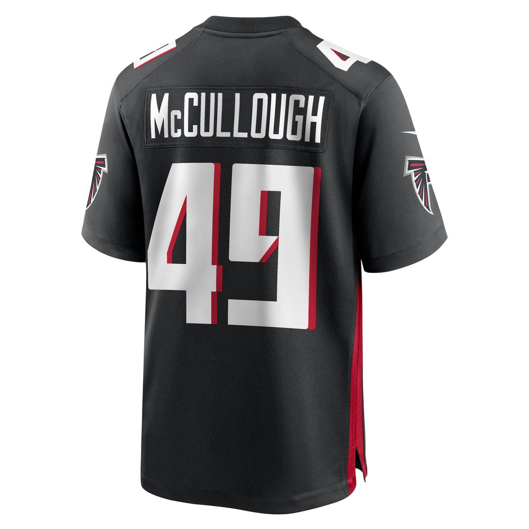 Liam McCullough Atlanta Falcons Team Jersey - Black