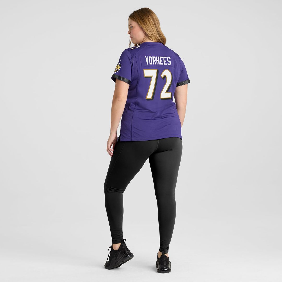 Andrew Vorhees Baltimore Ravens Women's Jersey - Purple