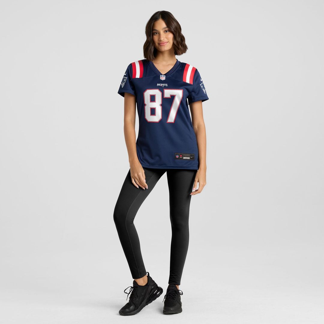 Rob Gronkowski New England Patriots Women's Team Retired Player Jersey - Navy
