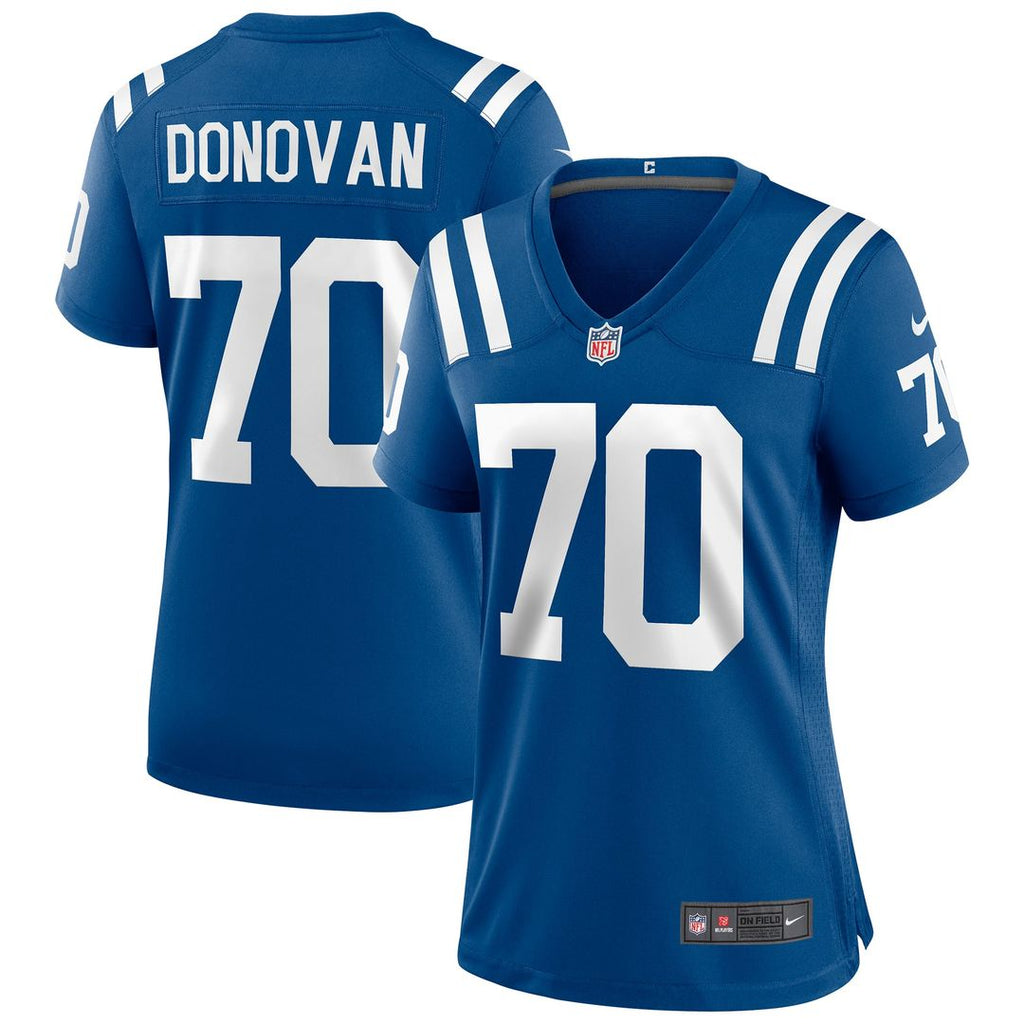 Art Donovan Indianapolis Colts Women's Game Retired Player Jersey - Royal