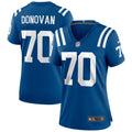 Art Donovan Indianapolis Colts Women's Game Retired Player Jersey - Royal