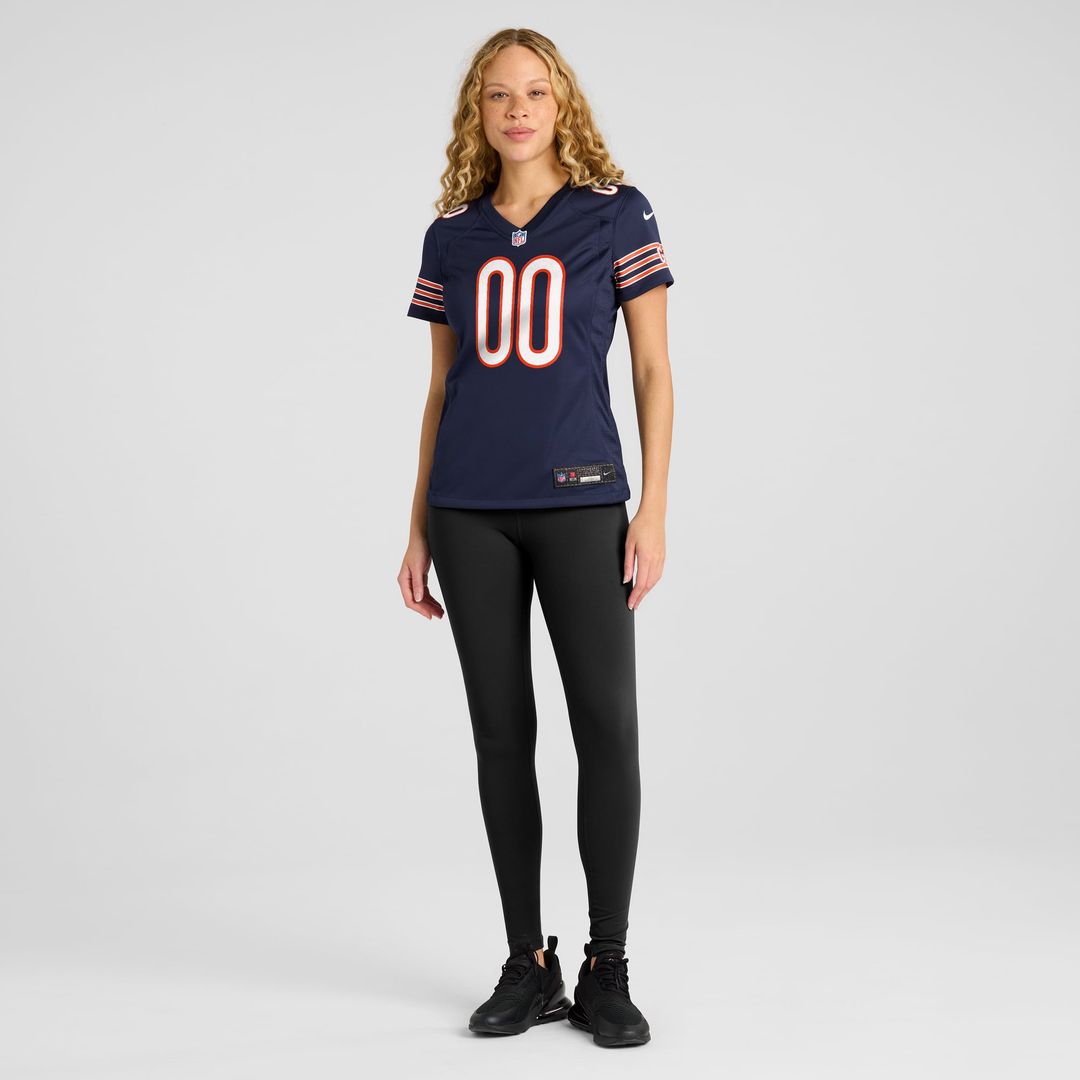 Chicago Bears Women's Custom Jersey - Navy