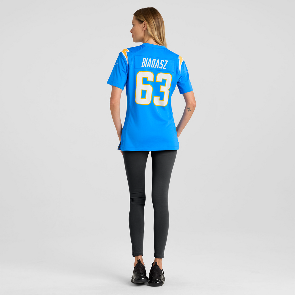 Tyler Biadasz Los Angeles Chargers Women's Team Jersey - Powder Blue
