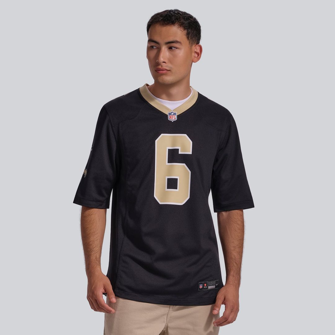 Tyler Shough New Orleans Saints Jersey - Black