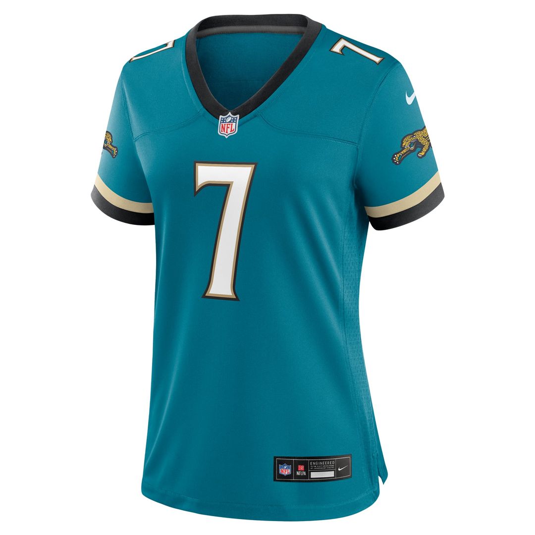 Brian Thomas Jr. Jacksonville Jaguars Women's Prowler Throwback Jersey - Teal