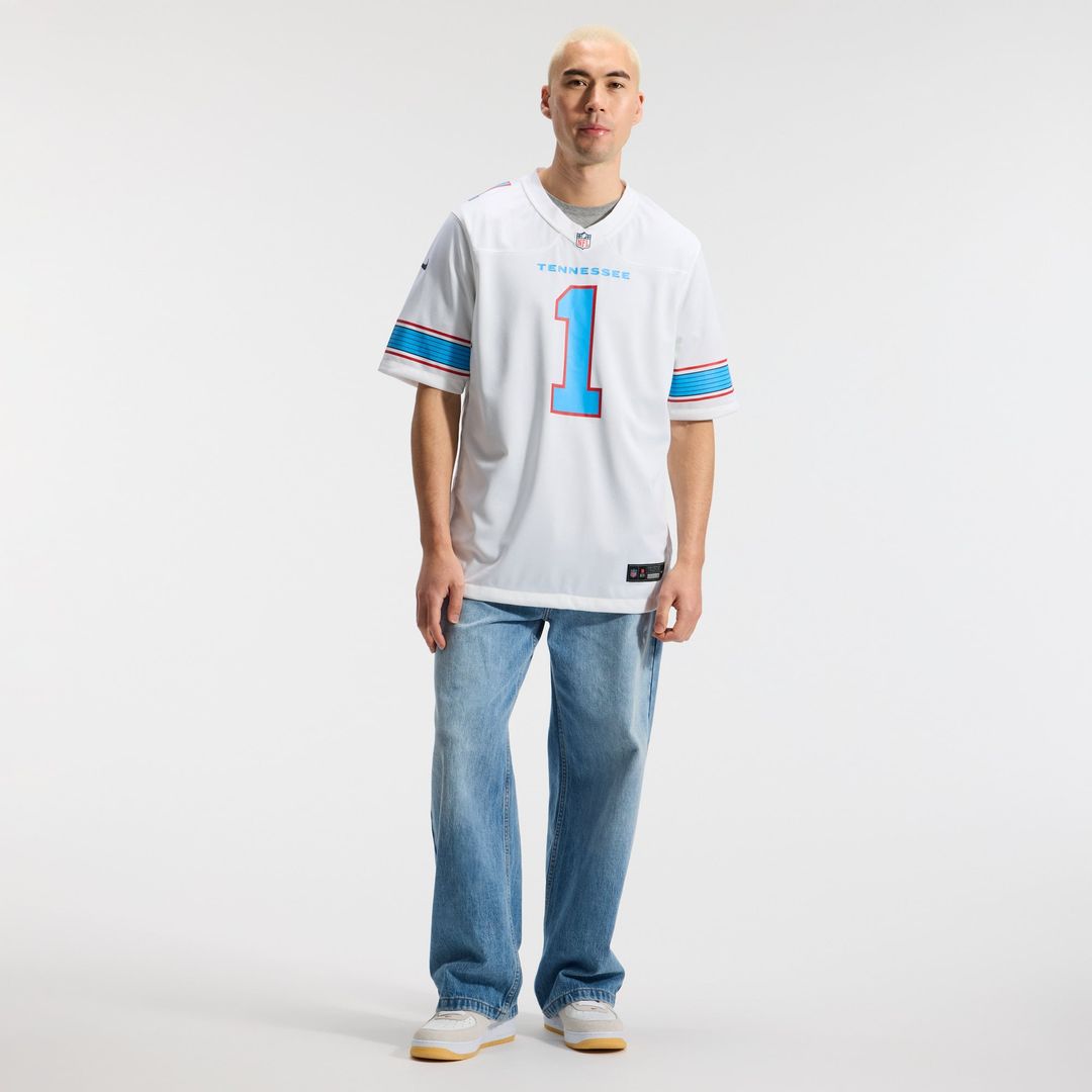 Cameron Ward Tennessee Titans Jersey - White