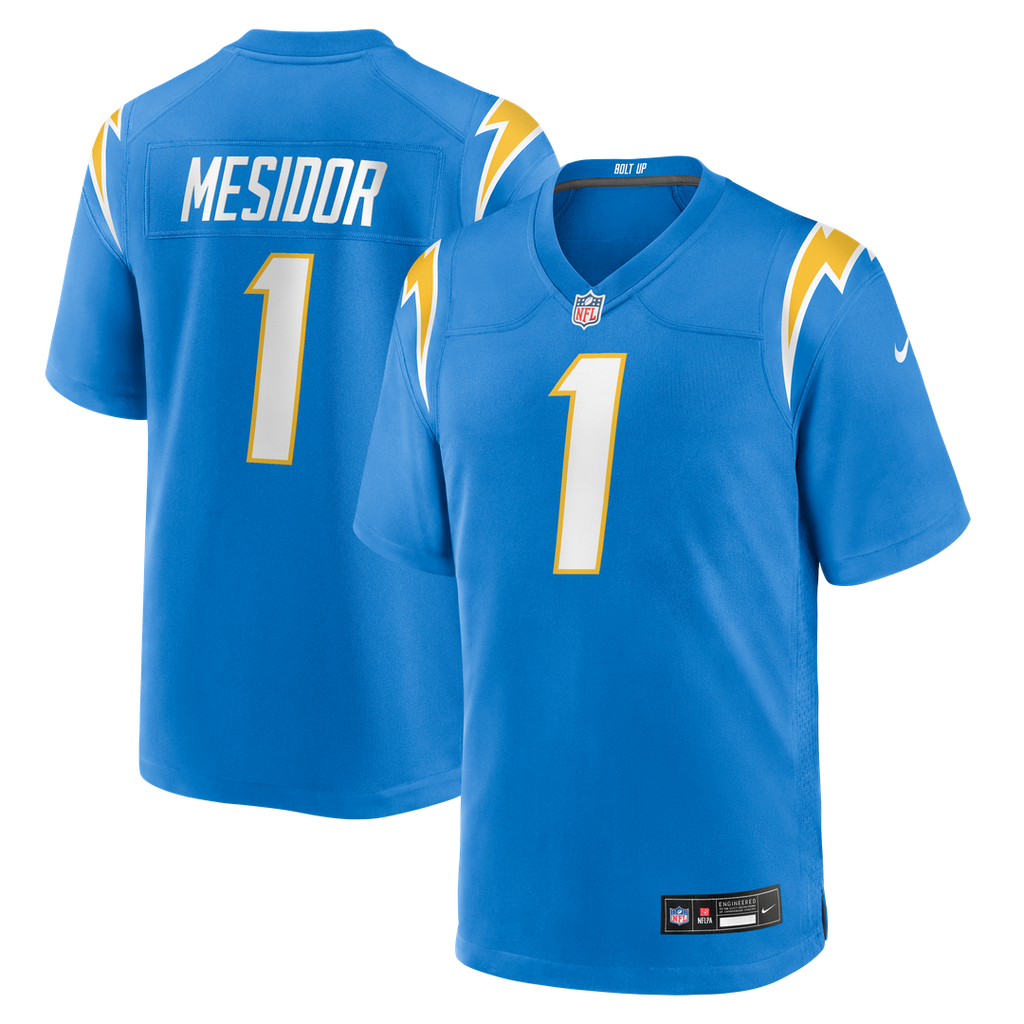 Akheem Mesidor Los Angeles Chargers Team Jersey - Powder Blue