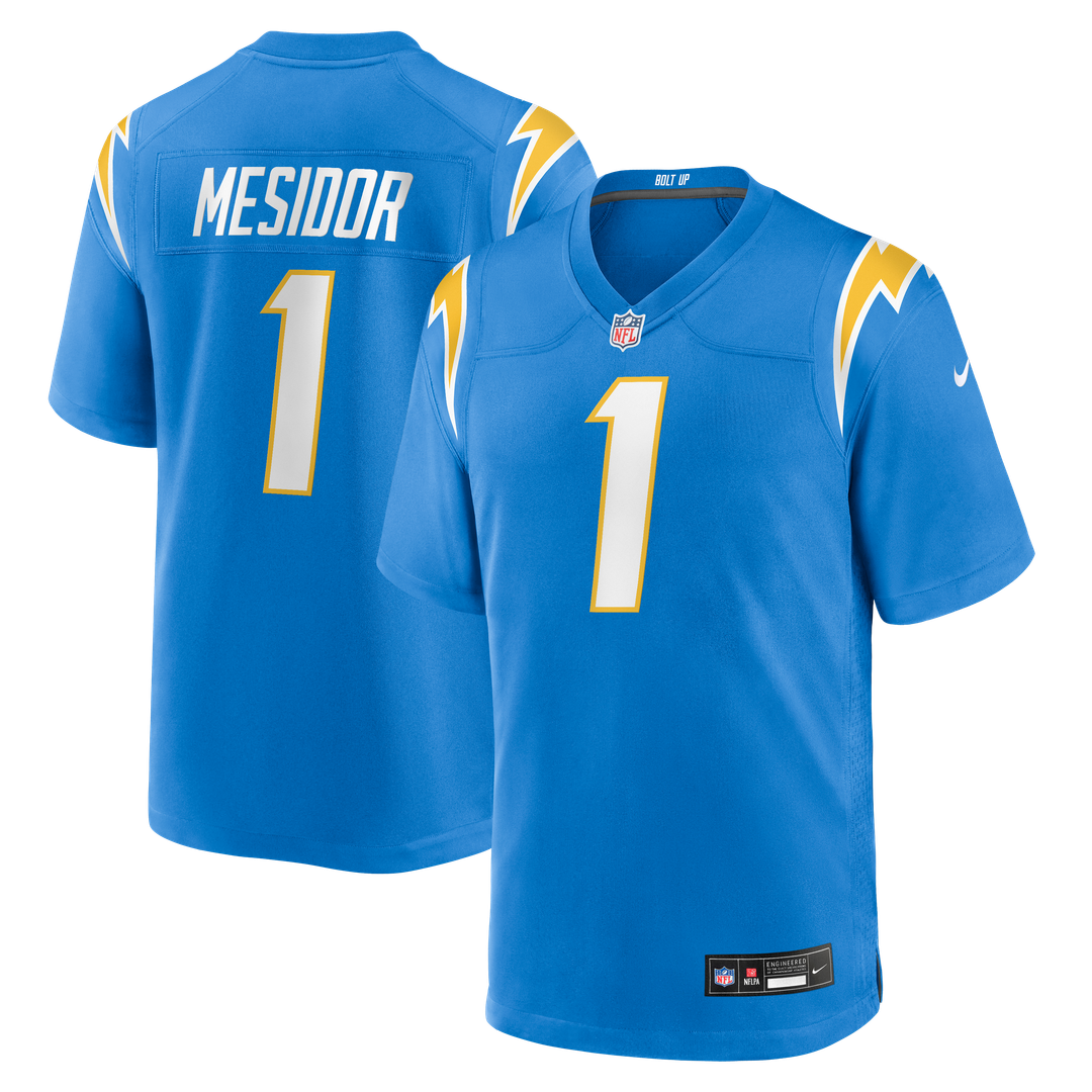 Akheem Mesidor Los Angeles Chargers Team Jersey - Powder Blue