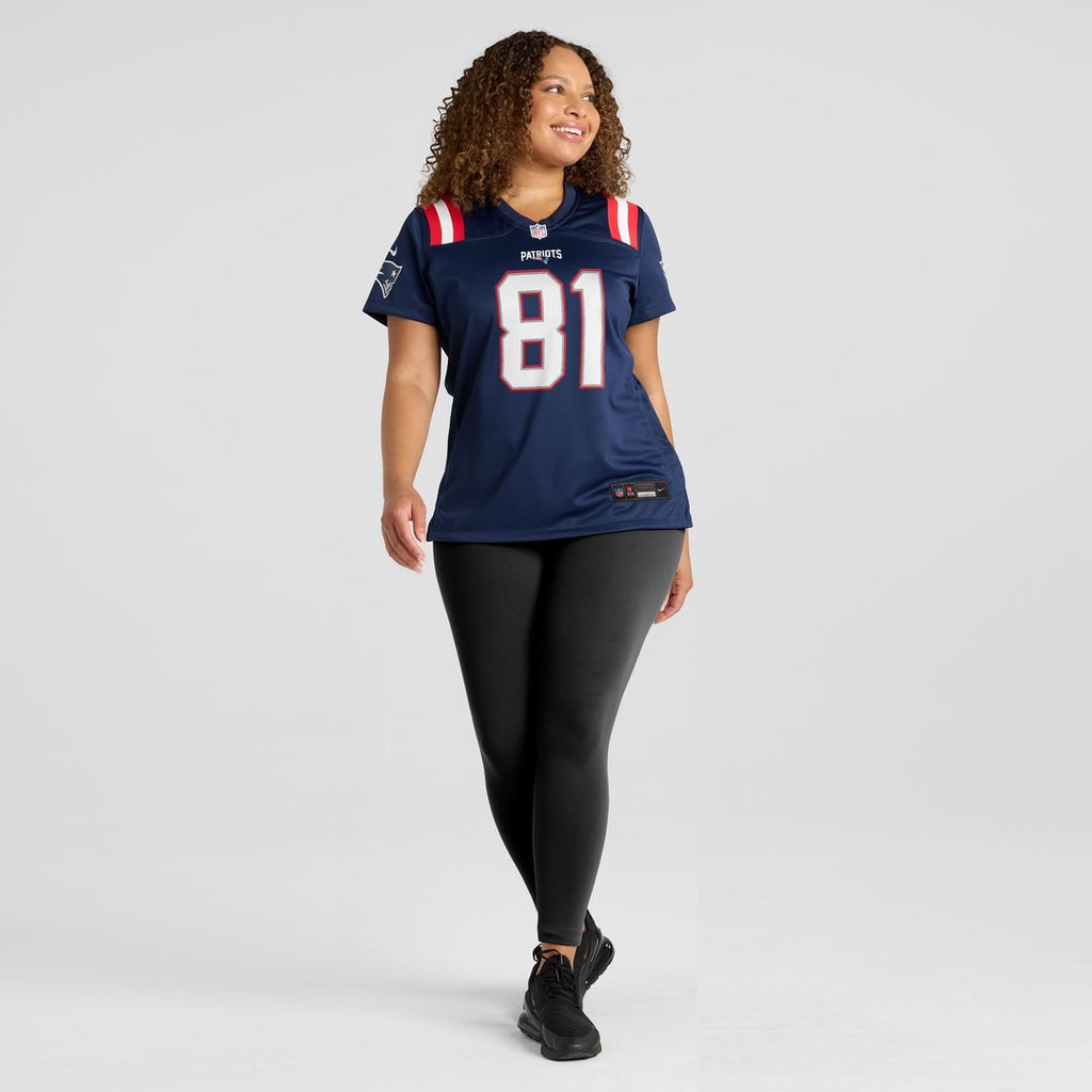 Randy Moss New England Patriots Women's Game Retired Player Jersey - Navy