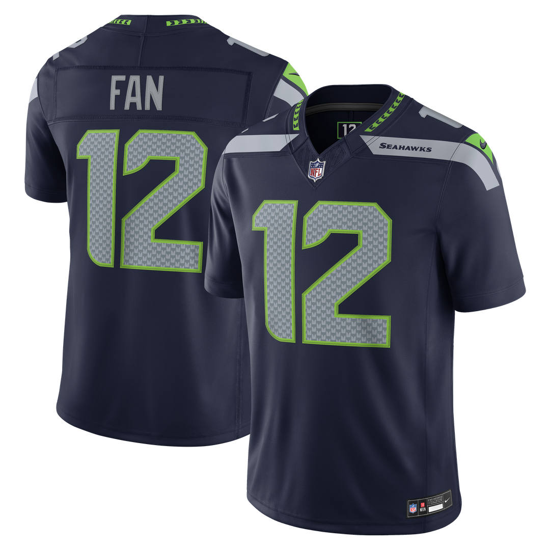 12s Seattle Seahawks Team Stitched Jersey - College Navy