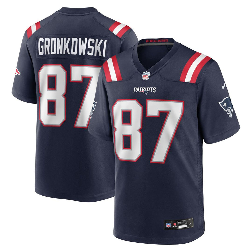 Rob Gronkowski New England Patriots Team Retired Player Jersey - Navy