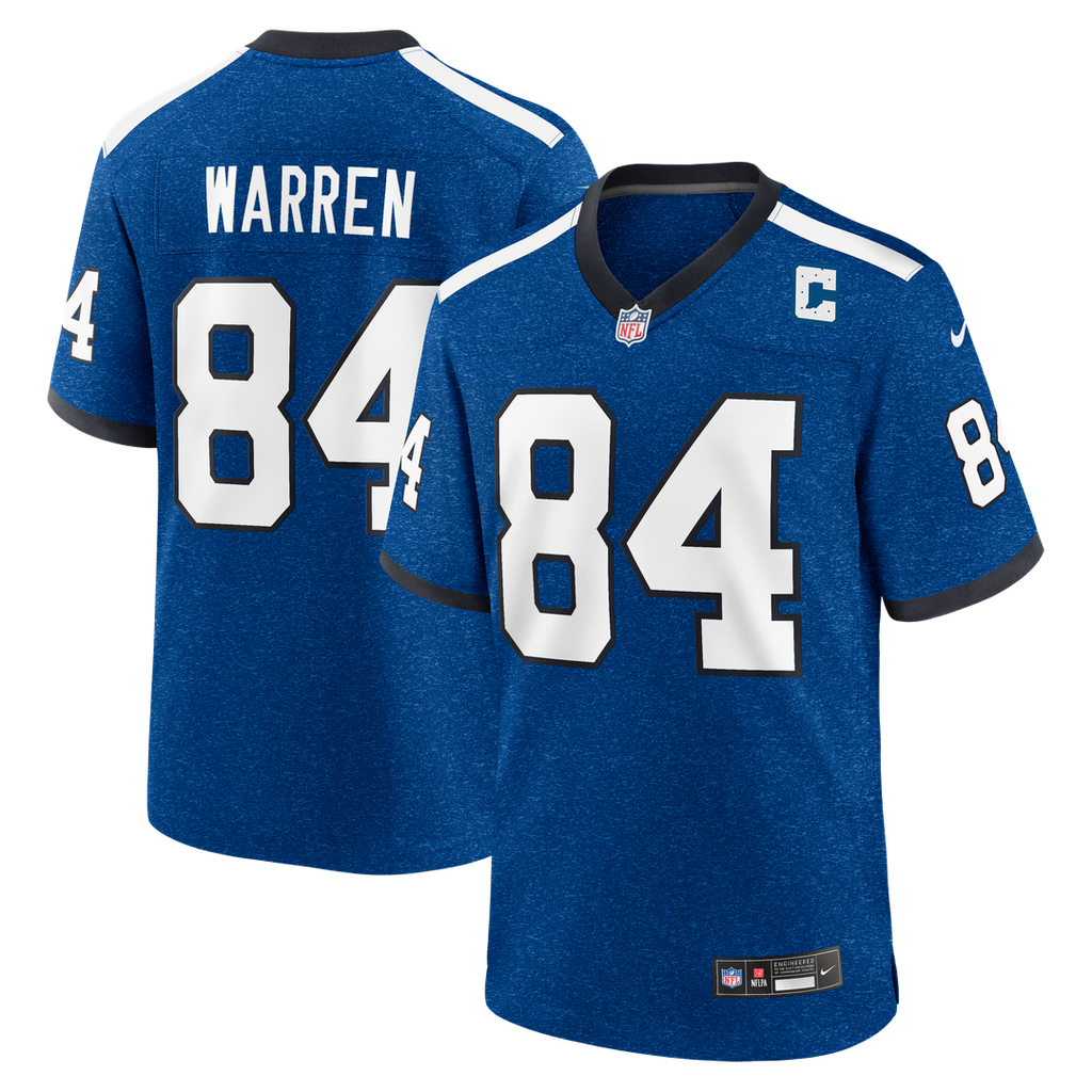 Tyler Warren Indianapolis Colts Alternate 2 Indiana Nights Jersey - Heather Royal